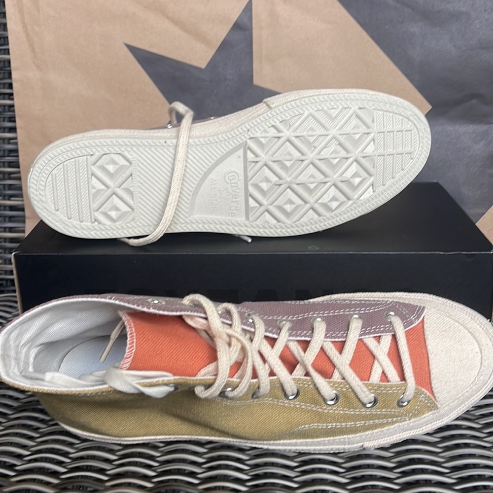 Converse Chuck Taylor 70 All Star Hi Prairie Sand/Noble Grey/Egret mens - Picture 4 of 16